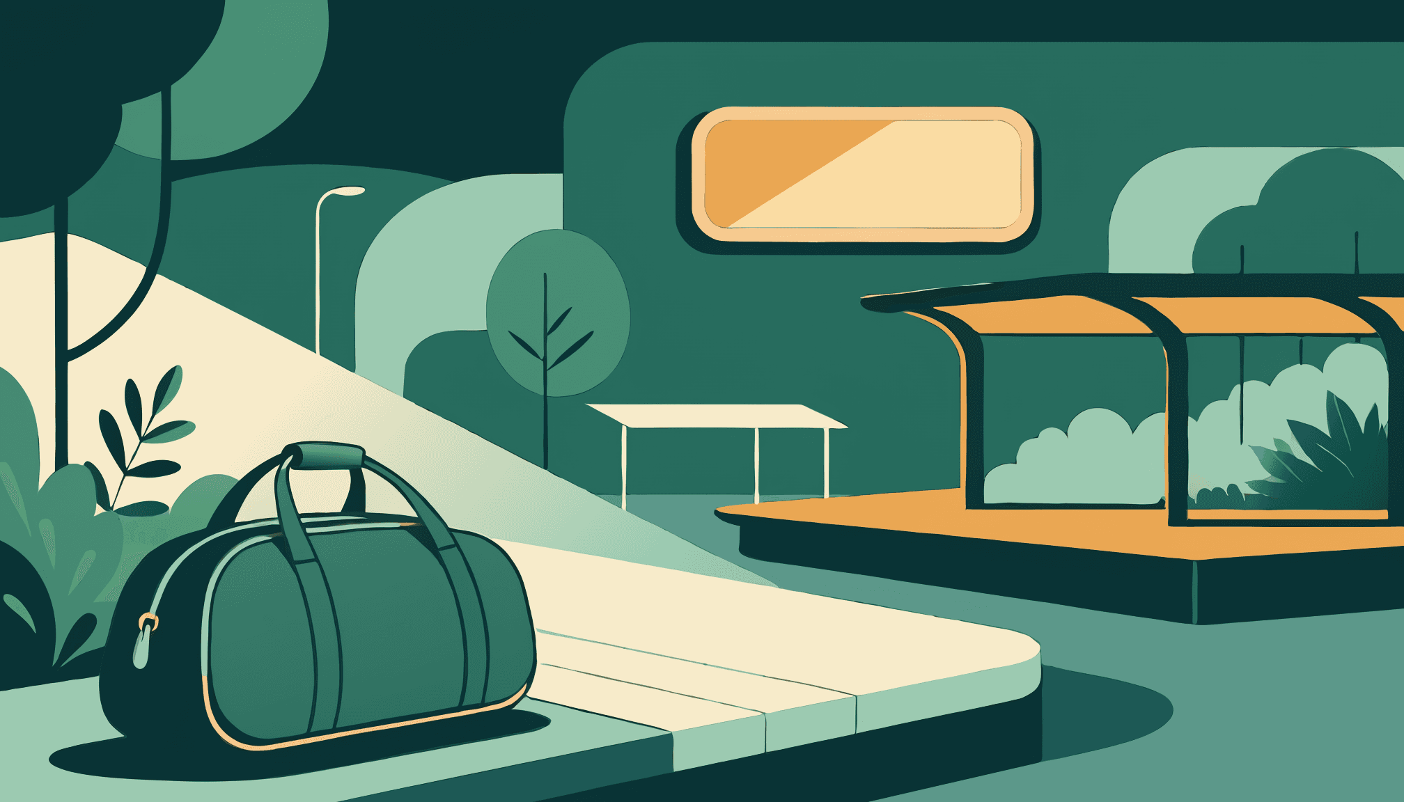Official example — One night after a late arrival (AI-generated cover image)